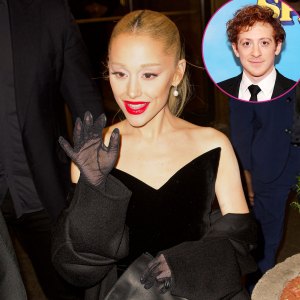 Promo Ariana Grande Steps Out at Opening Night of Spamalot Starring Boyfriend Ethan Slater