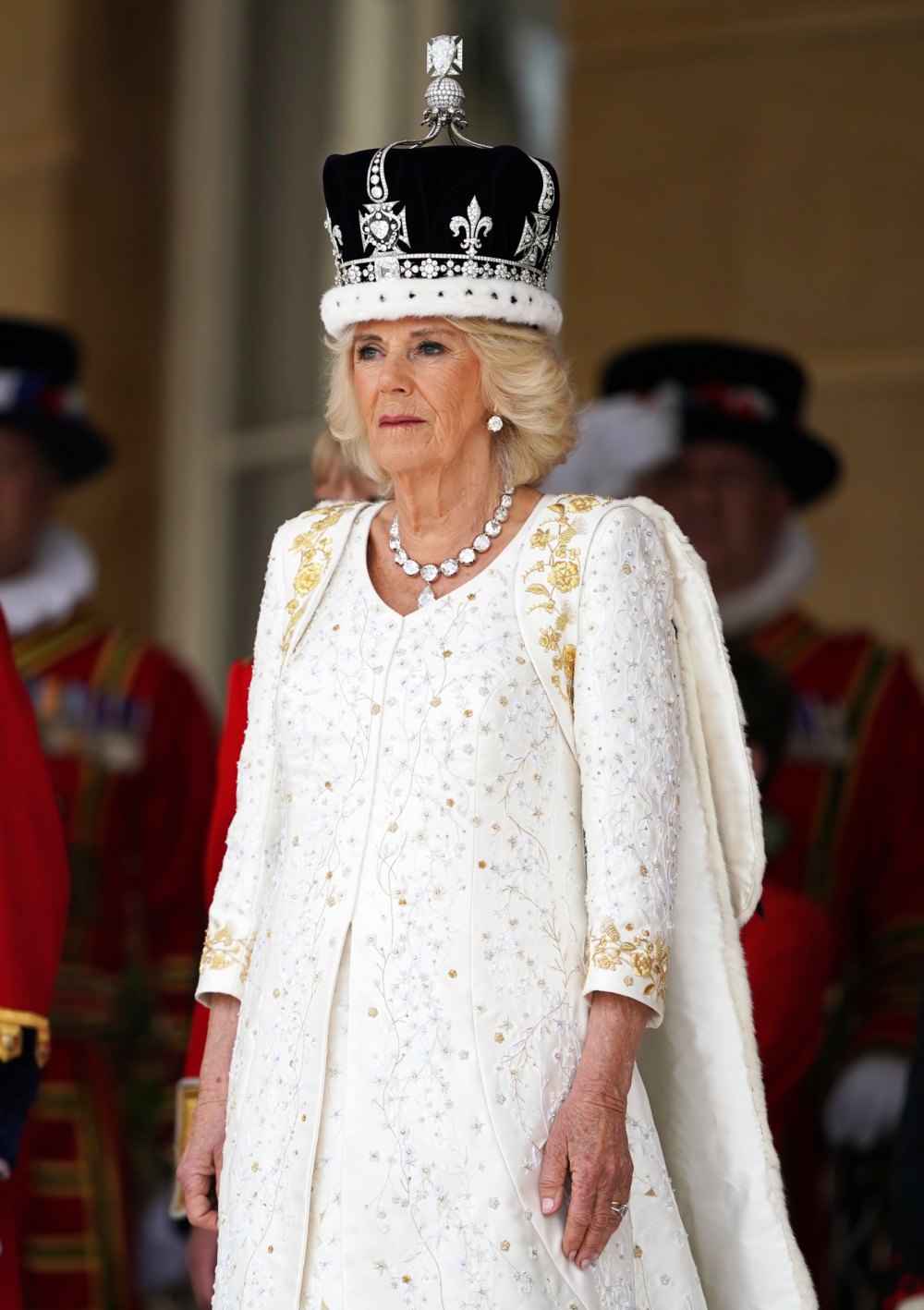 Queen Camilla completely re-wore her famous coronation dress
