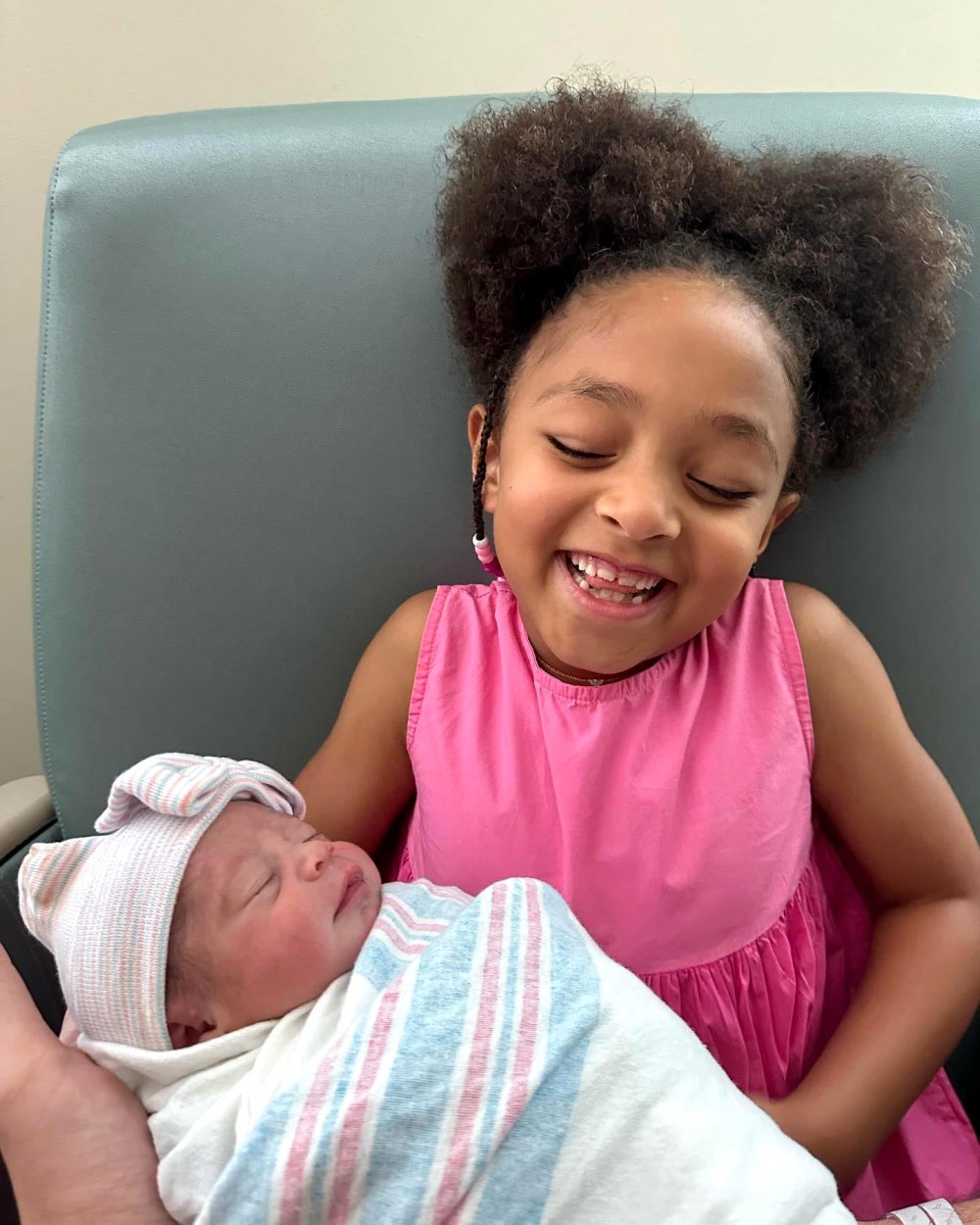 Serena Williams says daughter Olympia 'loves' being an older sister to Adria