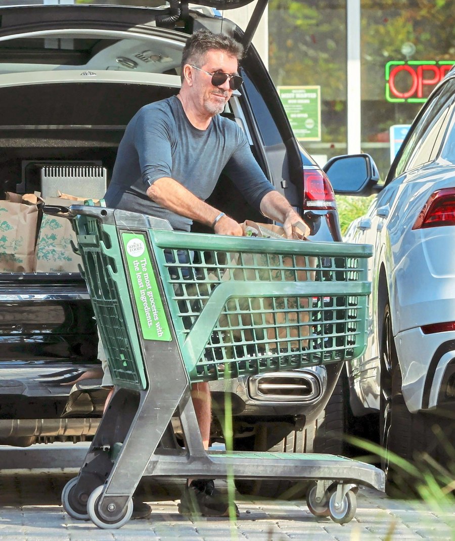 Simon Cowell They Show For Groceries Just Like Us
