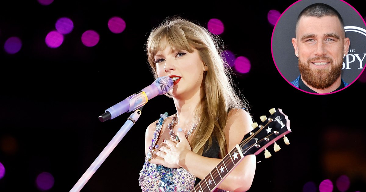 Taylor Swift muda letra de música e beija Travis Kelce em show na Argentina