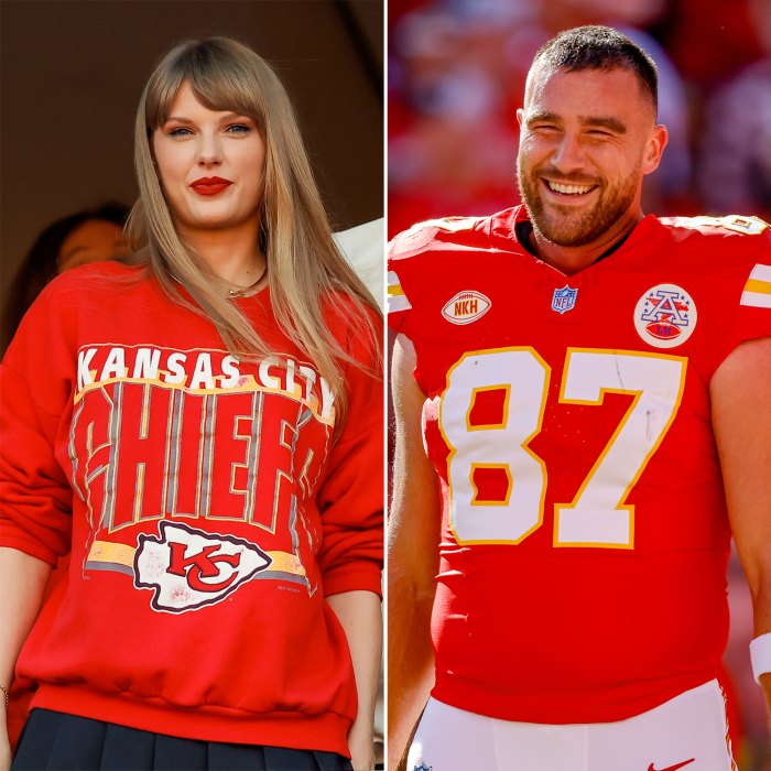 Travis Kelce Laughs at Halloween Costume of Him and Taylor Swift UsWeekly