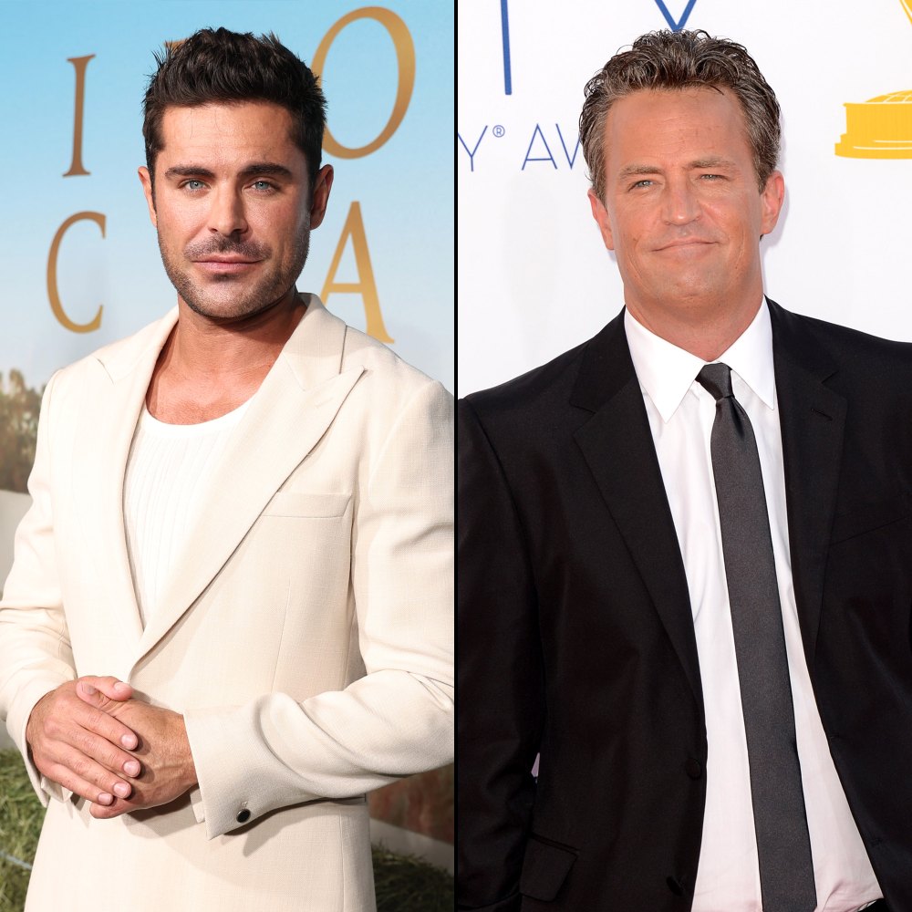 Zac Efron Is ‘Devastated’ Over Matthew Perry’s Death, Would Be ‘Honored’ to Play Him in Biopic