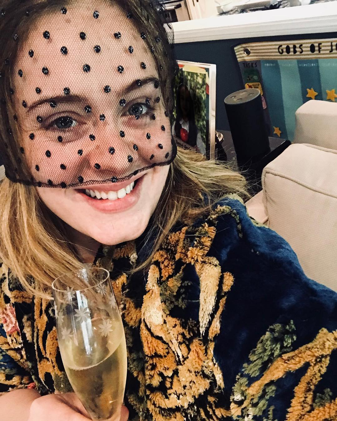 Adele Indulges in Red Wine to Embrace the Cozy Weather