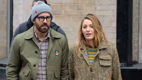 Blake Lively and Ryan Reynolds Coordinate in Olive During Autumn Stroll in New York City