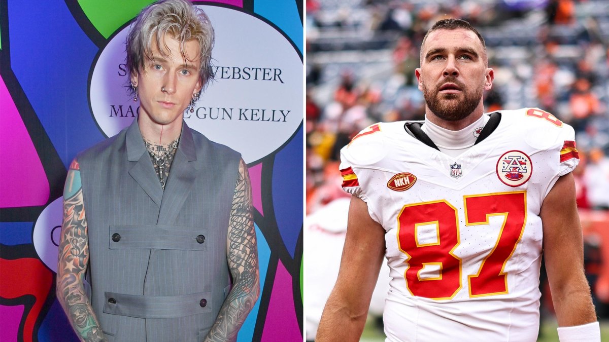 Machine Gun Kelly Calls Travis Kelces Podcast With an Intriguing Hometown Offer