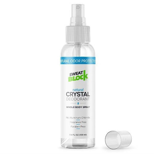 Natural Crystal Deodorant Spray by Sweat Block