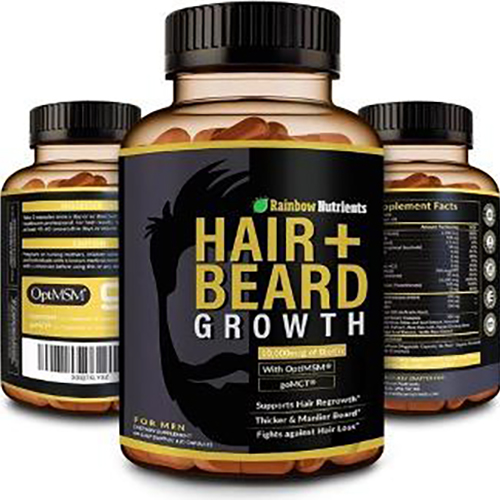 Rainbow Nutrients Hair + Beard Growth Supplement 