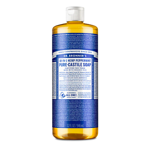 Dr. Bronner’s 18-in-1 Hemp Peppermint Pure Castile Soap