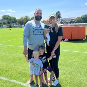 Jason Kelce, Wife Kylie Have Their Hands Full With 3 Kids: Everything They've Said About Parenting