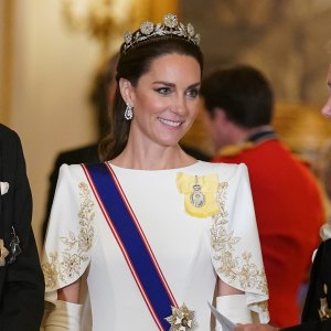 Princess Kate at the State Banquet at Buckingham Palace on November 21, 2023.
