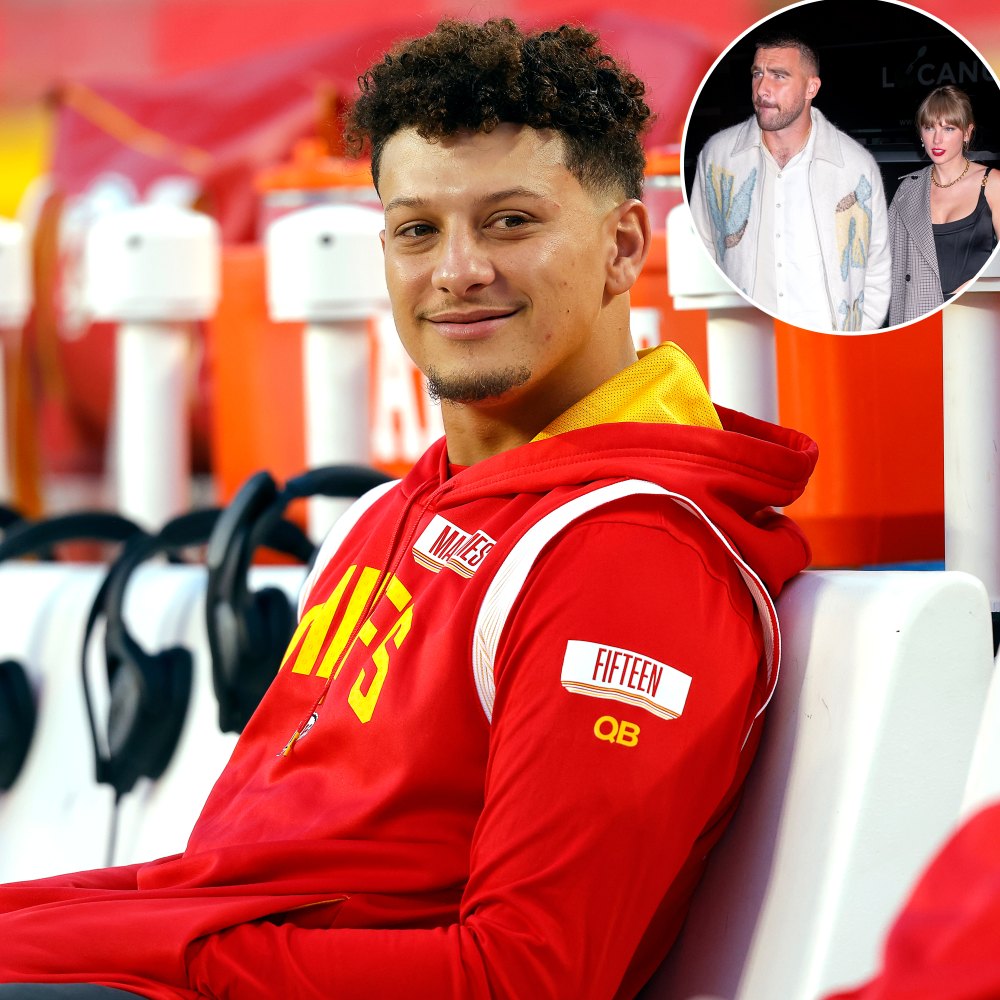 Patrick Mahomes Doesn’t Think Travis Kelce and Taylor Swift’s Romance Is a ‘Distraction’ to NFL 