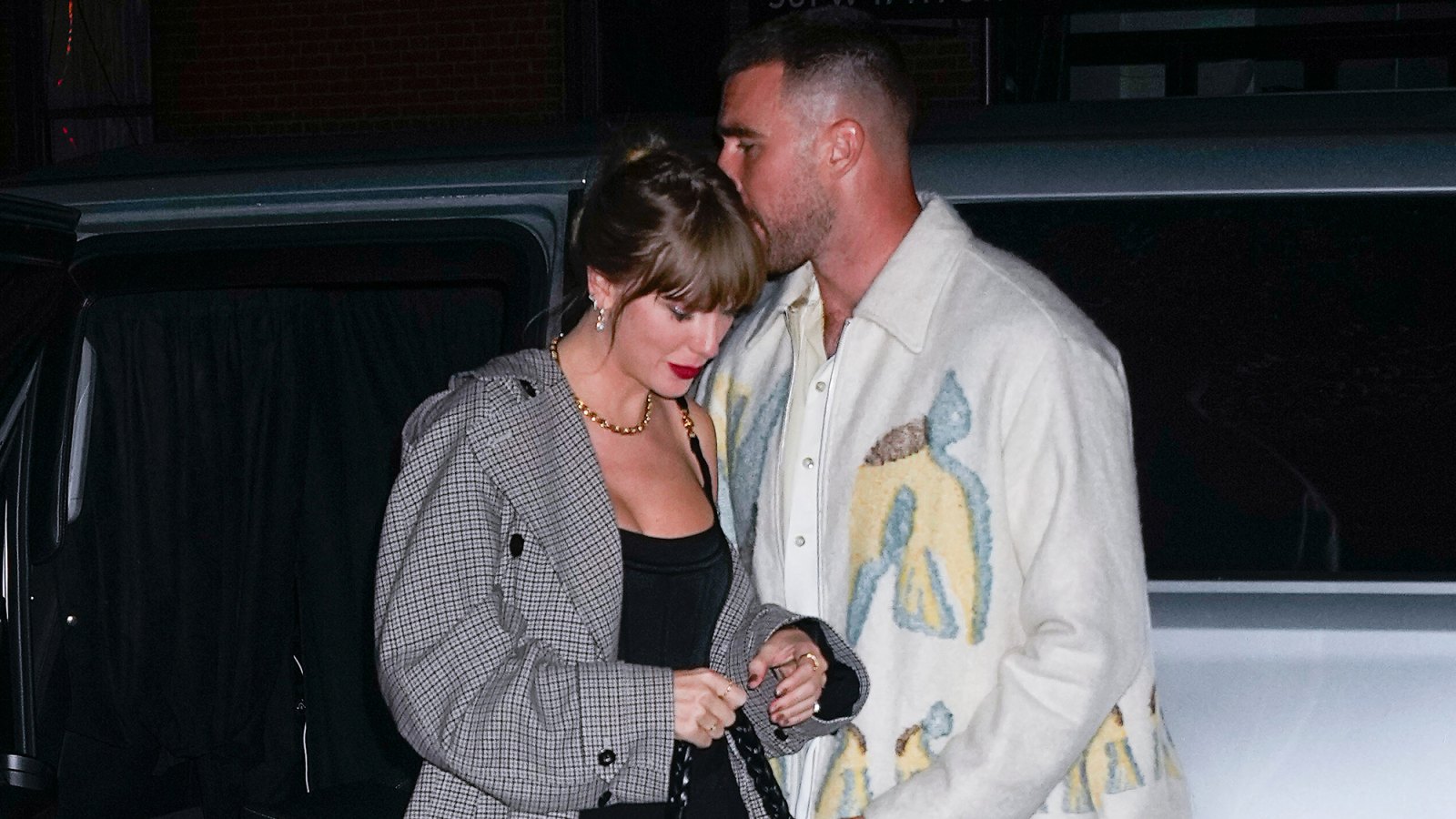 Taylor Swift Passionately Kisses Travis Kelce After Swapping ‘Eras Tour’ Lyrics in His Honor