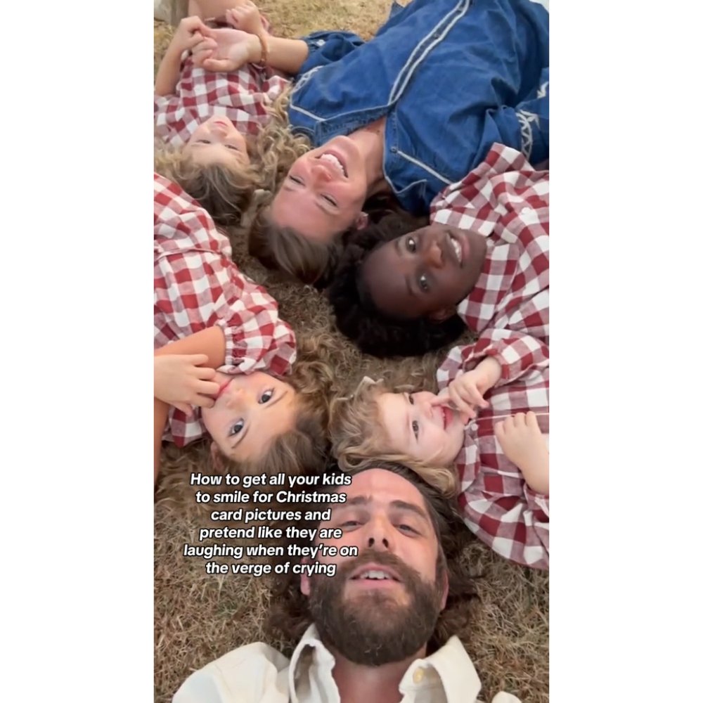 Thomas Rhett and Lauren Akins Have the Perfect Solution to Get Kids to Smile for Holiday Card Shoot