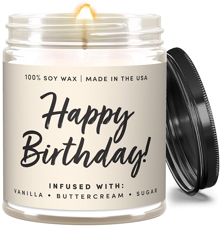 Wax and Wit Happy Birthday Candle