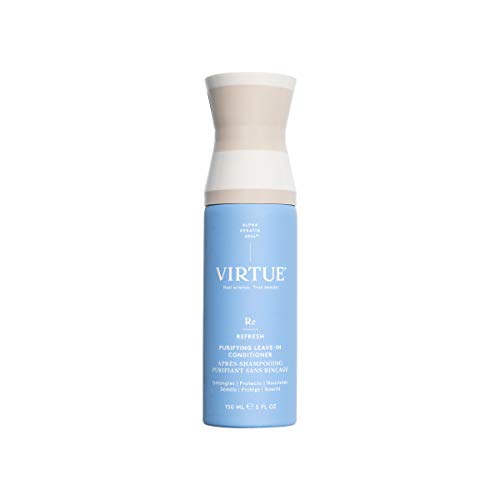 VIRTUE Purifying Leave-in Conditioner 5 FL OZ | Alpha Keratin Detangles, Protects, Nourishes Hair | Sulfate Free, Paraben Free, Color Safe, Vegan