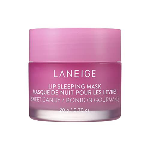 LANEIGE Lip Sleeping Mask - Sweet Candy: Nourish & Hydrate with Vitamin C, Antioxidants, 0.7 oz.