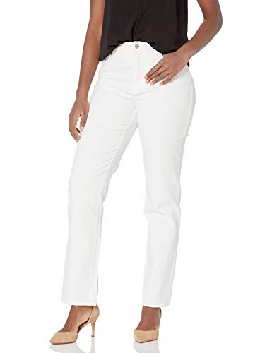 Gloria Vanderbilt womens Amanda Classic High Rise Tapered Jeans, Vintage White, 4 Short US