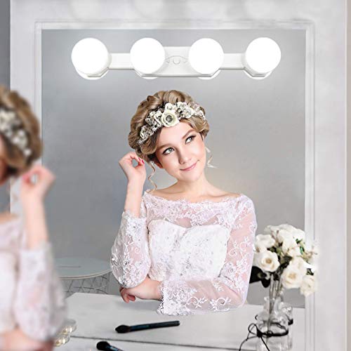 Assemer Portable Makeup Light,Cordless Led Vanity Mirror Lights with Brightness Color Temperature Adjustable for Vanity Table Bathroom Dressing Room