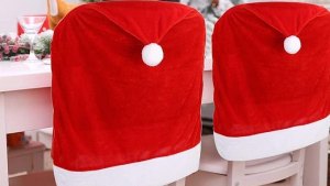 Christmas Santa Hat Chair Cover