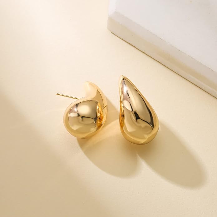 chunky gold earrings