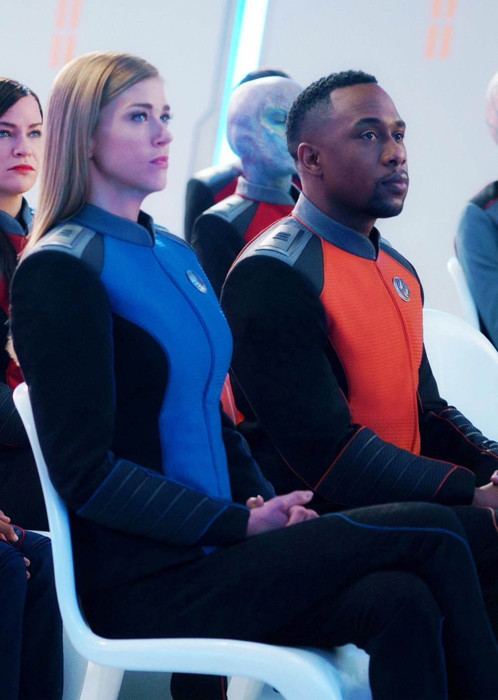 Adrianne Palicki says that The Orville did not provide a steady income.  J.  Lee ate Saltine and Gatorade 808