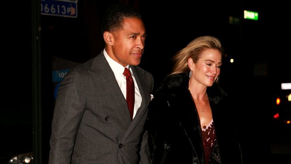 Amy Robach and T.J. Holmes Hold Hands as They Attend a Friend's Wedding