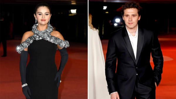 Brooklyn Beckham Holds Selena Gomez's Dress While She Runs out of Museum Gala
