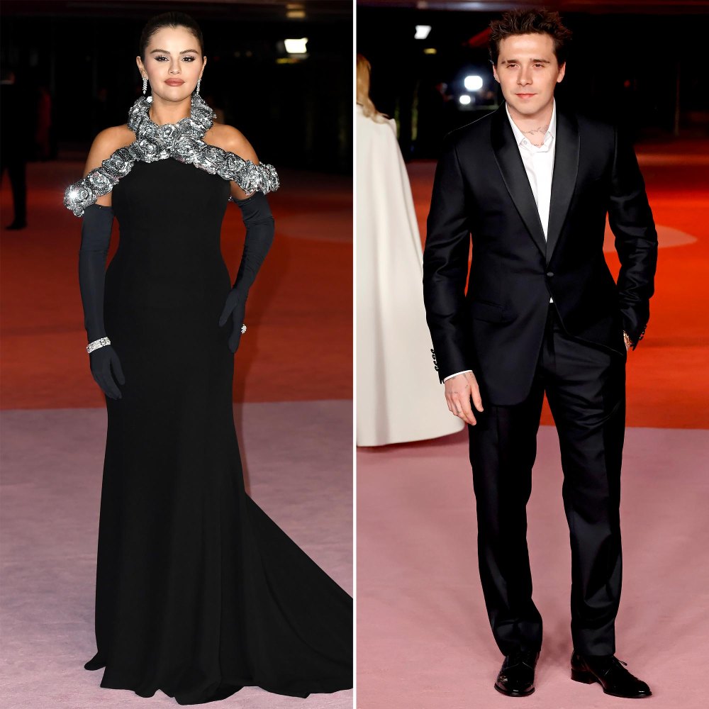 Brooklyn Beckham Holds Selena Gomez's Dress While She Runs out of Museum Gala