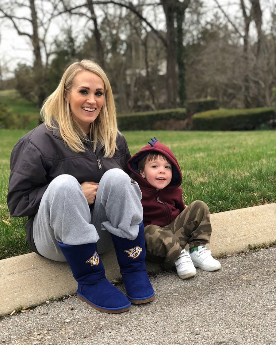 Carrie Underwood and Husband Mike Fishers Family Album Photos With Kids