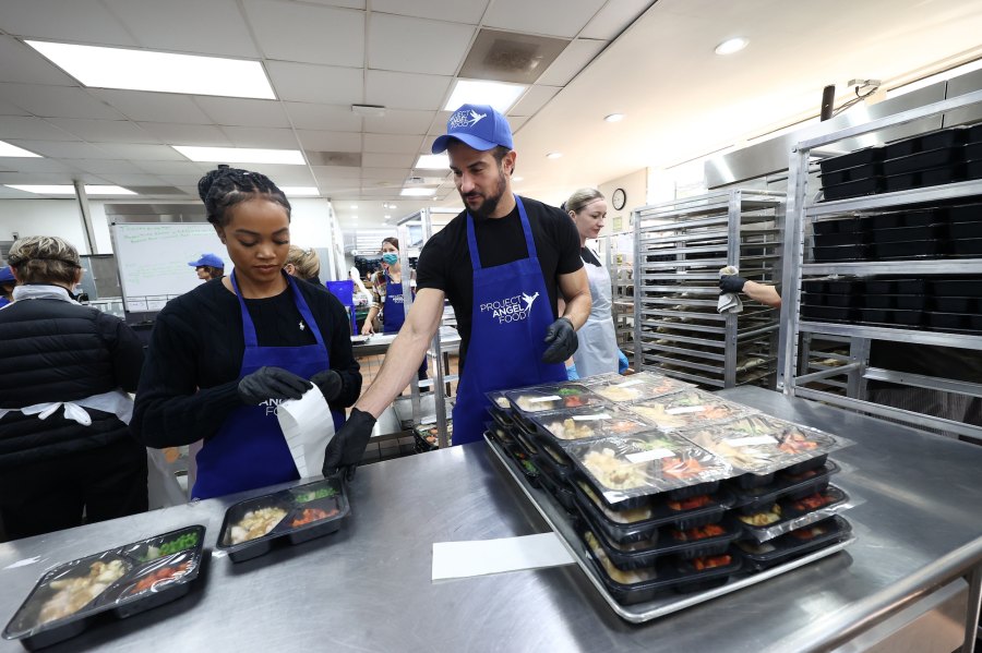 Celebrities Donating Their Time at Food Banks