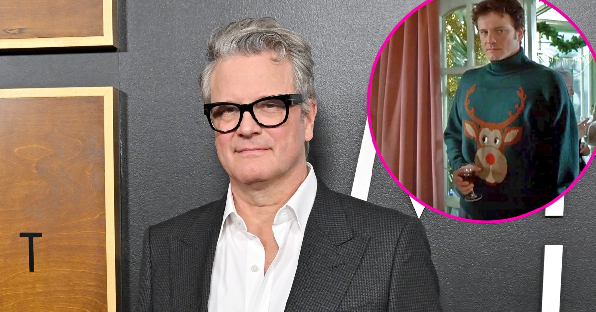 Colin Firth Admits He Never Noticed His Iconic Bridget Jones s Diary Sweater Had a Moose Design feature