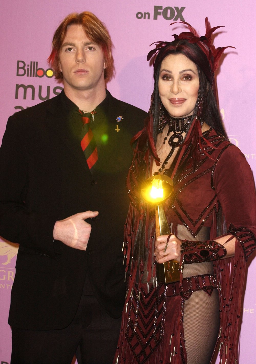 2002 Billboard Music Awards - Press Room, Elijah Allman and Cher