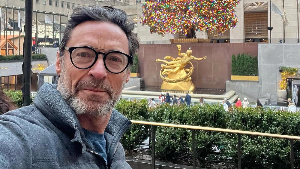 Hugh Jackman Jokes He Got in Trouble at Rockefeller Tree Security Guard Let Him Go With Warning