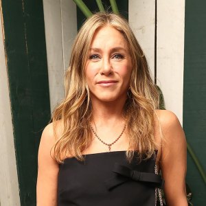 Jennifer Aniston Looks Chic in Black Monochromatic Outfit at ‘The Morning Show’ Cocktail Reception