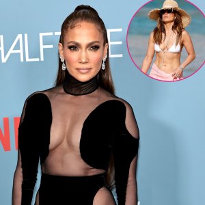 Jennifer Lopez Flaunts Her Toned Abs in White Bikini During Holiday Vacation in St. Barts