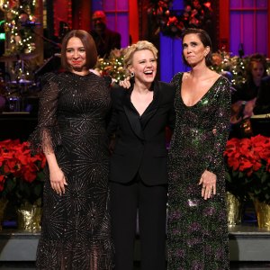 Kate McKinnon Runs Into ‘Old Friends’ Kristen Wiig and Maya Rudolph During ‘SNL’ Hosting Debut