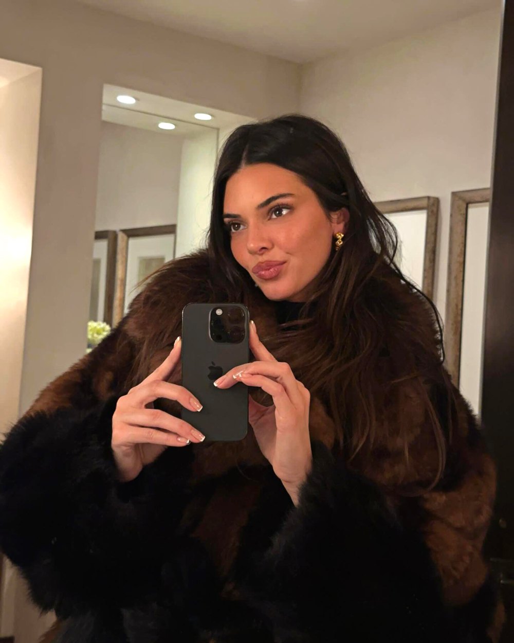 Kendall Jenner Creates Controversy in Oversized Fur Coat