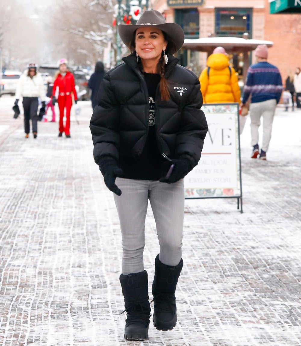 Kyle Richards is seen on December 24, 2023 in Aspen, Colorado. (Photo by BG041/Bauer-Griffin/GC Images)