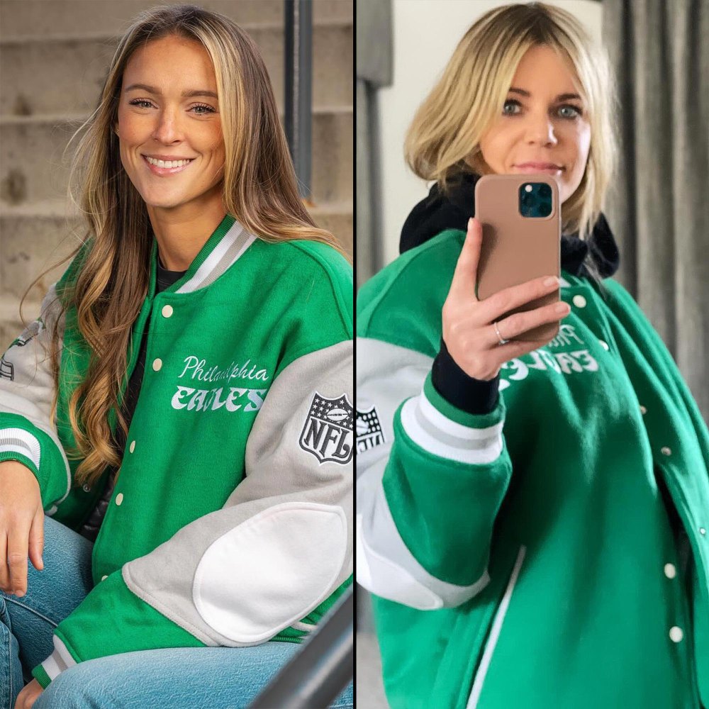 Kylie Kelce Reacts to Kaitlin Olsen Outbidding Husband Rob McElhenney on Her Signed Eagles Jacket 133