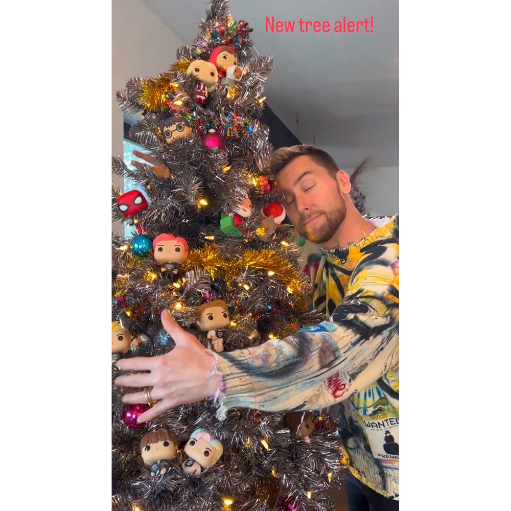 Lance Bass decorates 35 Christmas trees every year, including 1 dedicated to Funko Pop!  Figures