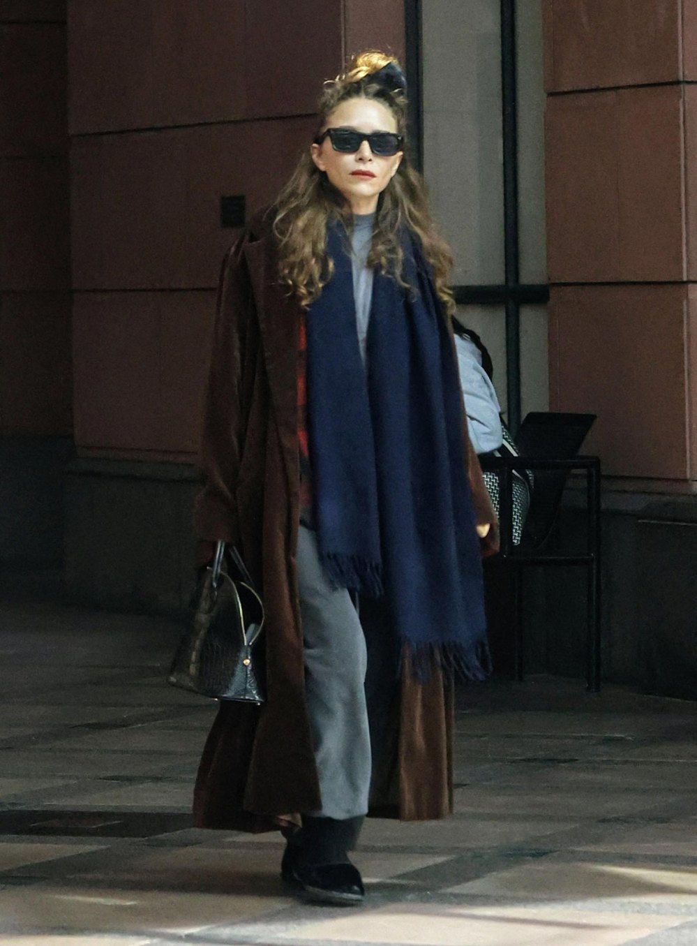 Mary Kate Olsen Steps Out in Understated Dressing Outfit During Rare Outing