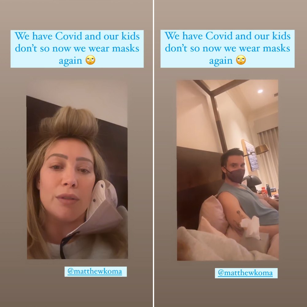 Pregnant Hilary Duff Reveals She and Husband Have Covid After Family Disney Trip