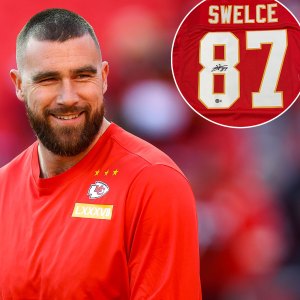 Promo Travis Kelce Really Signed a Custom Swelce Jersey for Kansas City Chiefs Fan Auction