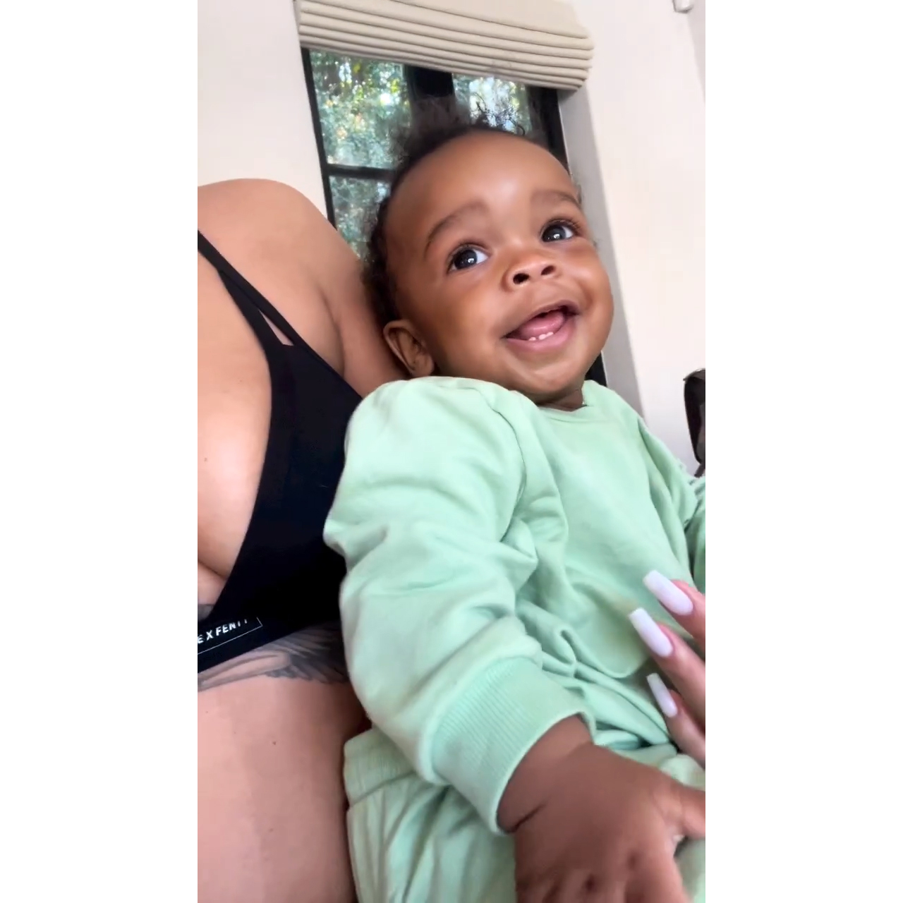 Rihanna Pokes Fun at Her Son RZA for Inheriting Her Forehead: 'Can't Escape This Feature'