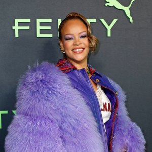 FEAT Rihanna attends the FENTY x PUMA Sneaker Launch Party
