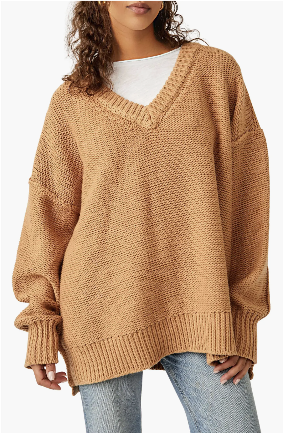 Free People Alli V-Neck Sweater