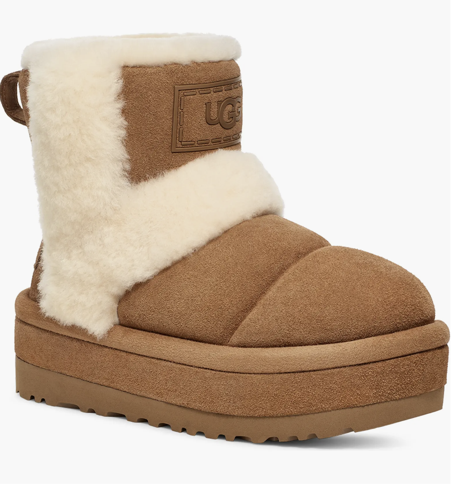 Ugg Classic Chillapeak Genuine Shearling Trimmed Boot