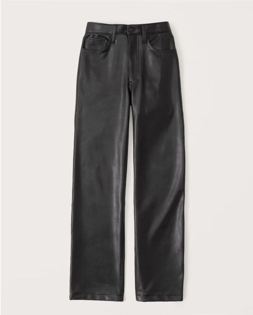 Abercrombie and Fitch Vegan Leather 90s Relaxed Pant