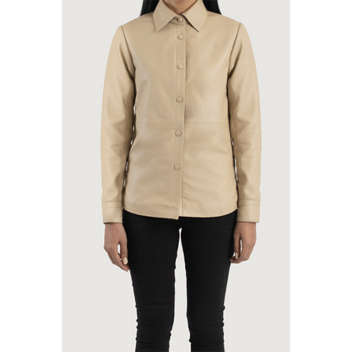 The Jacket Maker Zenith Leather Shirt Jacket